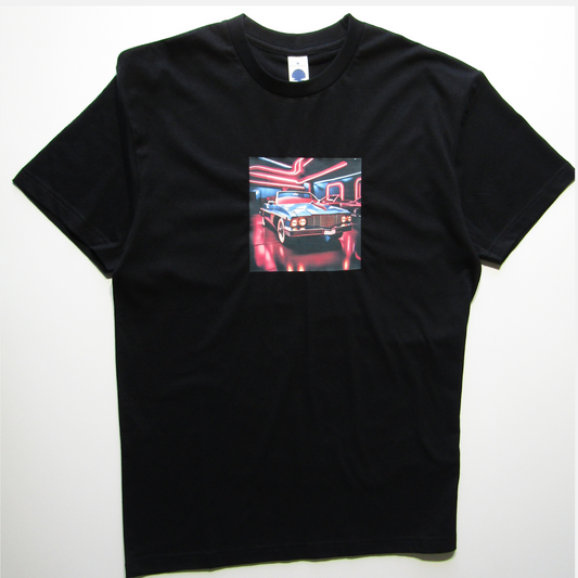 T-shirt -Blue Car Vintage Look